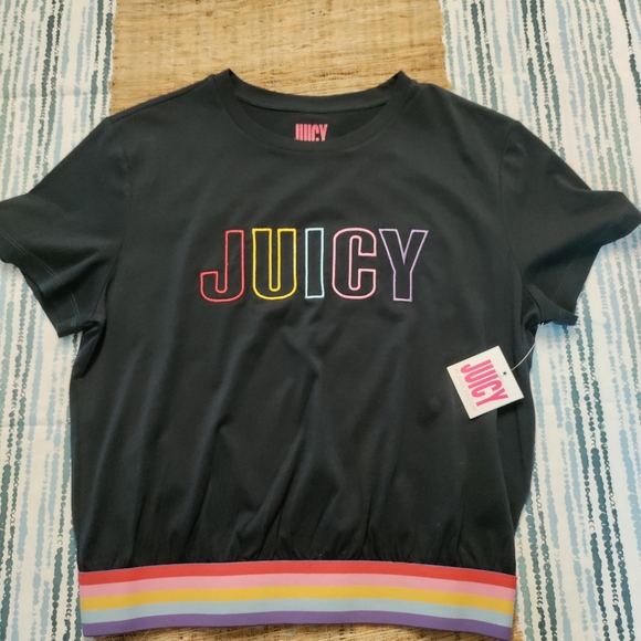 Juicy Couture Logo Rainbow Graphic Tee - Picture 6 of 6
